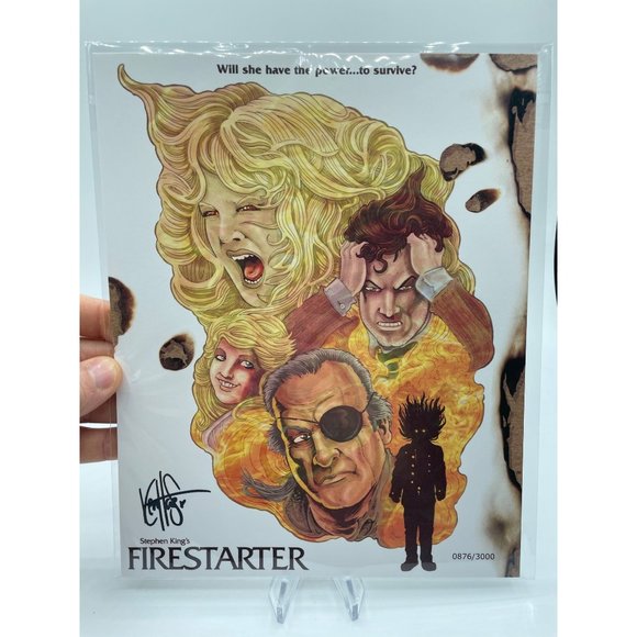 BAM Box Horror Art Print 8x10 - Ken Haeser - Firestarter - #'ed/3000 - Picture 1 of 3